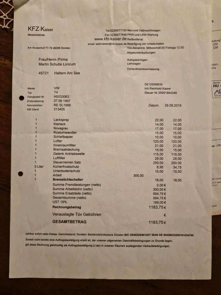 купити бус 2,5 TDI T4 Multivan Bulli.  рік: August 1997 Diesel потужність:102 PS ціна: 2400 - Фото 11