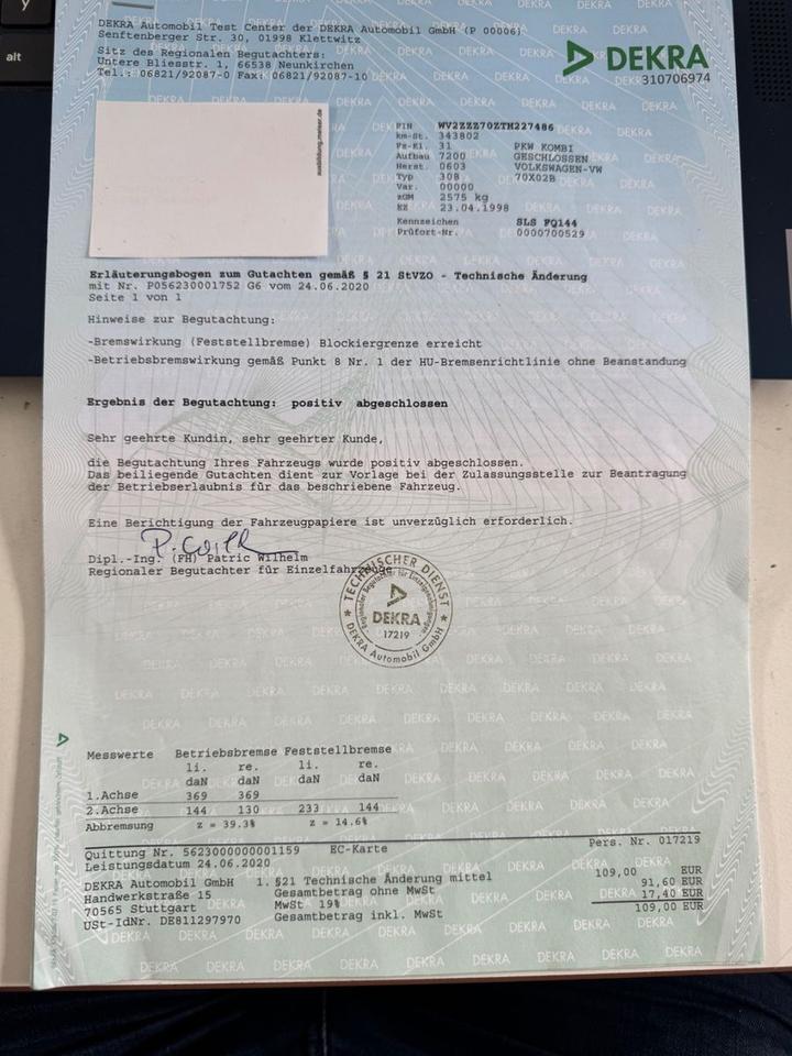 Купити авто з Європи Volkswagen T4  пробіг: 349740 рік: April 1998 Diesel потужність:68 PS коробка: Manuell ціна: 3650 - Фото 16