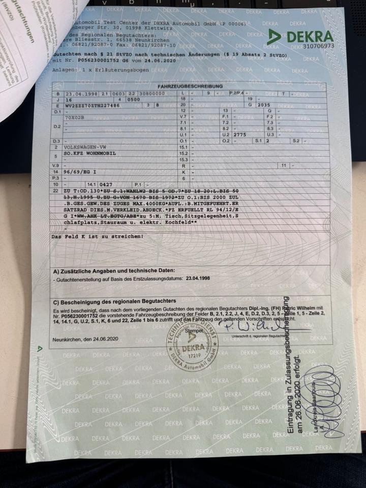 Купити авто з Європи Volkswagen T4  пробіг: 349740 рік: April 1998 Diesel потужність:68 PS коробка: Manuell ціна: 3650 - Фото 17