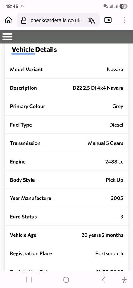 Nissan Navarra D22  пробіг: 79000 рік: Januar 2025 Diesel коробка: Manuell 2025 ціна: 5500 - Фото 8