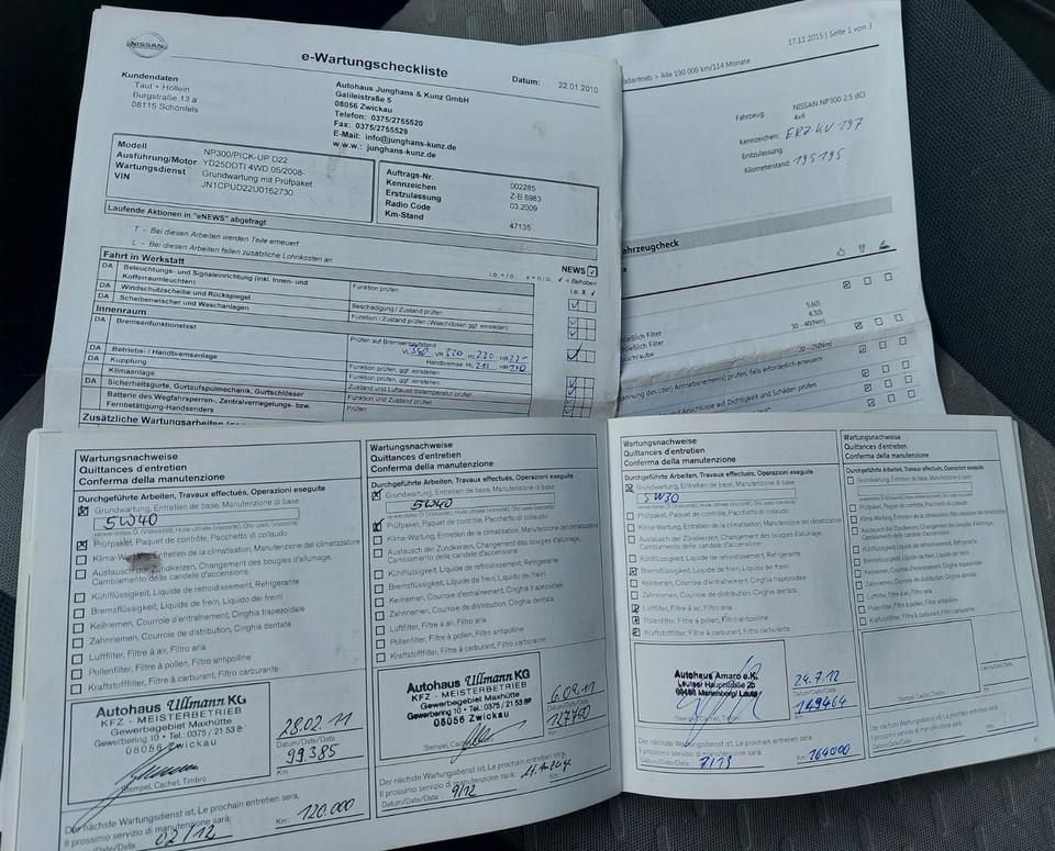 Nissan Navara NP300 Pick-up Double Cab 4X4 пробіг: 220000 рік: März 2009 Diesel потужність:133 PS коробка: Manuell ціна: 5500 - Фото 14