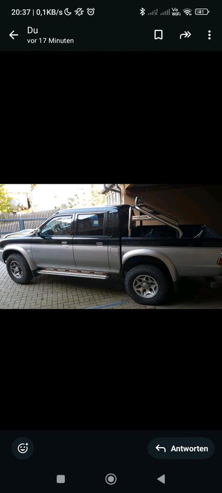 Авто для військових Mitsubishi L200 пробіг: 305000 рік: Oktober 2002 Diesel потужність:115 PS коробка: Manuell ціна: 6000 Oktober 2026 - Фото 1
