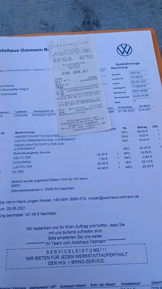 T4 Multivan  2.5 Diesel пробіг: 326712 рік: April 1998 Diesel потужність:102 PS коробка: Manuell ціна: 3499 - Фото 12