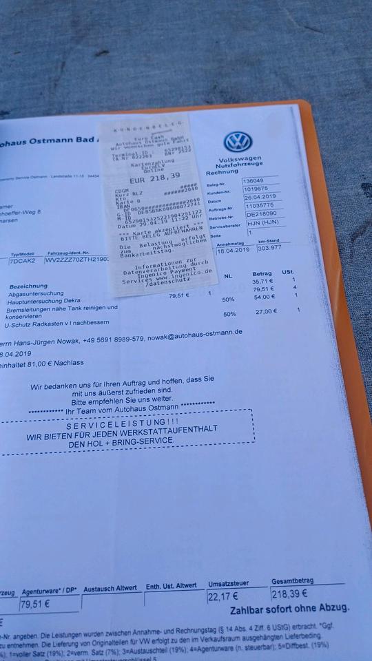 T4 Multivan  2.5 Diesel пробіг: 326712 рік: April 1998 Diesel потужність:102 PS коробка: Manuell ціна: 3499 - Фото 14