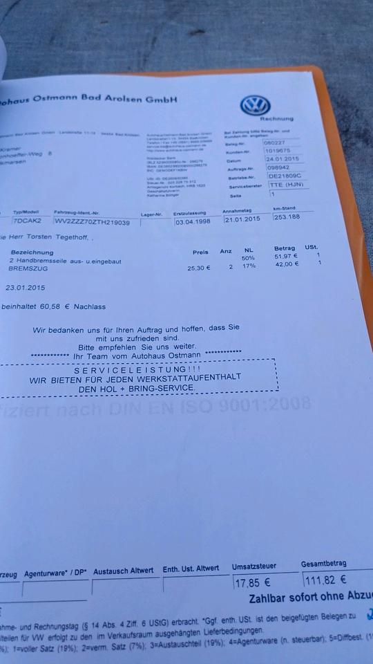 T4 Multivan  2.5 Diesel пробіг: 326712 рік: April 1998 Diesel потужність:102 PS коробка: Manuell ціна: 3499 - Фото 18